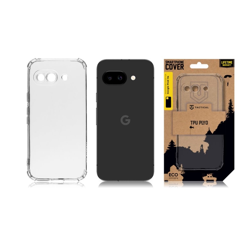 Tactical TPU Plyo Kryt pre Google Pixel 9a Transparent