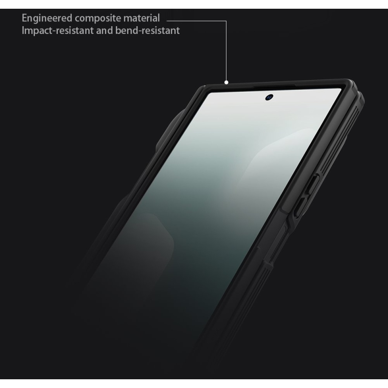 Nillkin CamShield Prop Pen Slot (Transparent Lens) Zadný kryt pre Samsung Galaxy Z Fold 7 Black