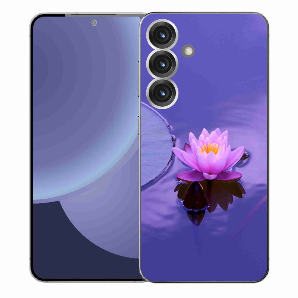 Gélový kryt mmCase na Samsung Galaxy S25+ - kvet na hladine