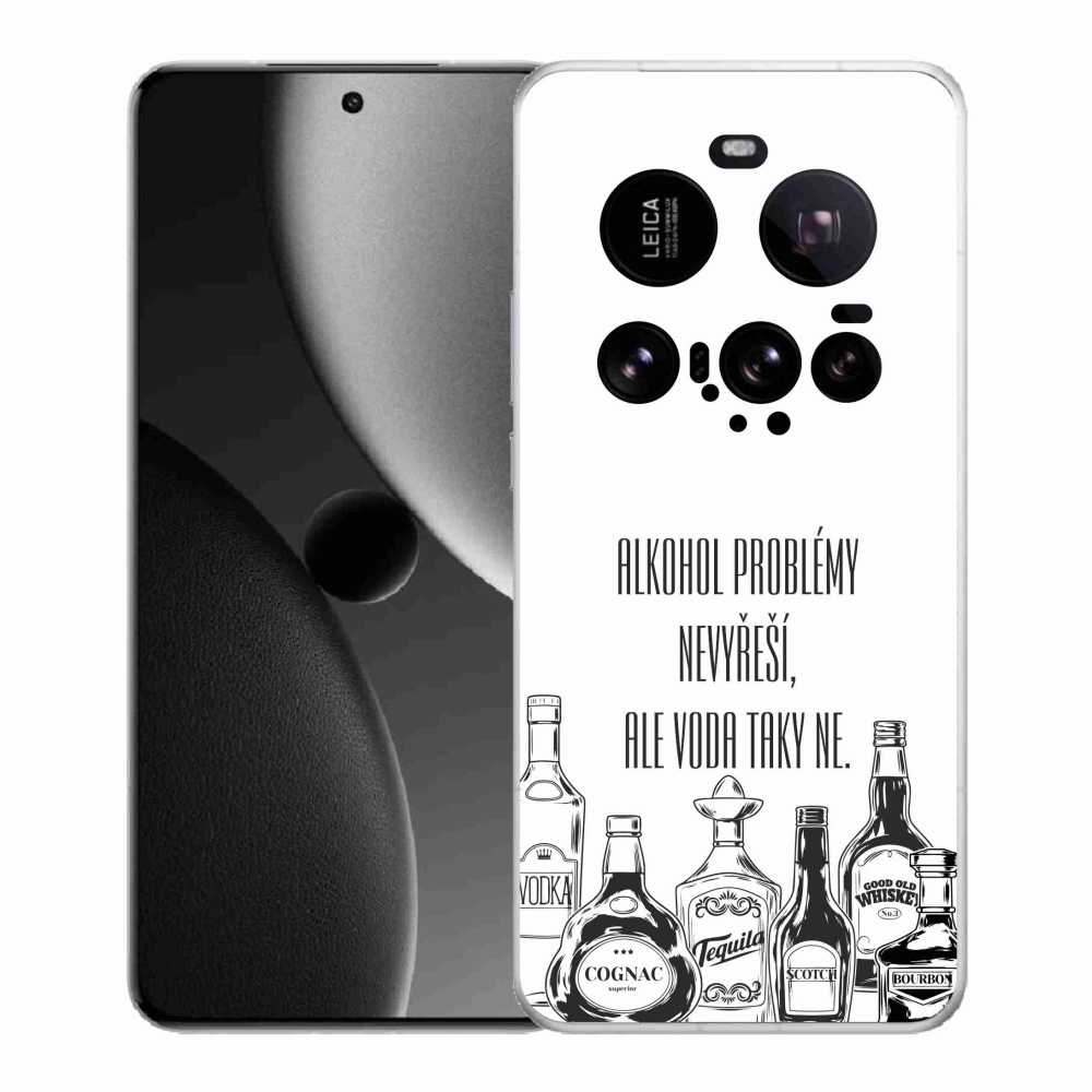 Gélový kryt mmCase na Xiaomi 15 Ultra - vtipný text biele pozadie