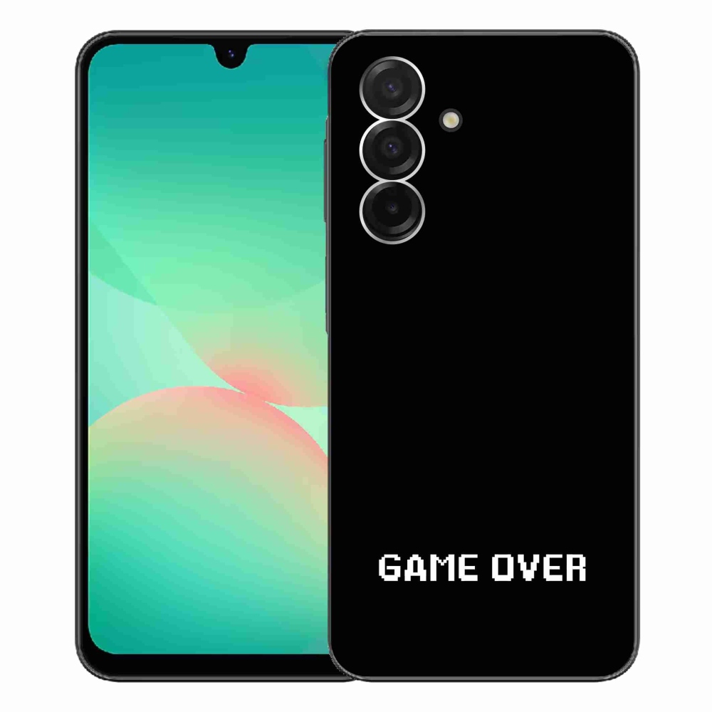 Gélový kryt mmCase na Samsung Galaxy A26 5G - game over čierne pozadie