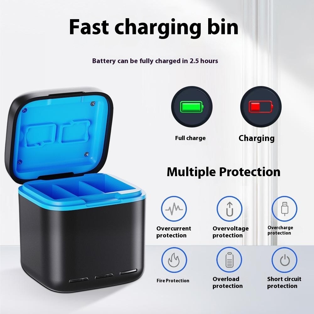 Praktická nabíjacia stanica a úložné púzdro pre GoPro Hero 13