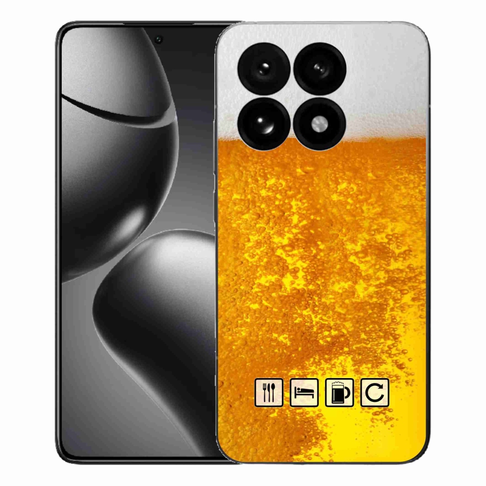 Gélový kryt mmCase na Xiaomi 15T - pivný motív 3