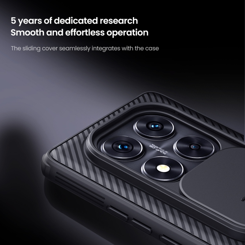 Nillkin CamShield PRO Zadný Kryt pre Xiaomi Redmi Note 14 Pro 5G/Poco X7 5G Black