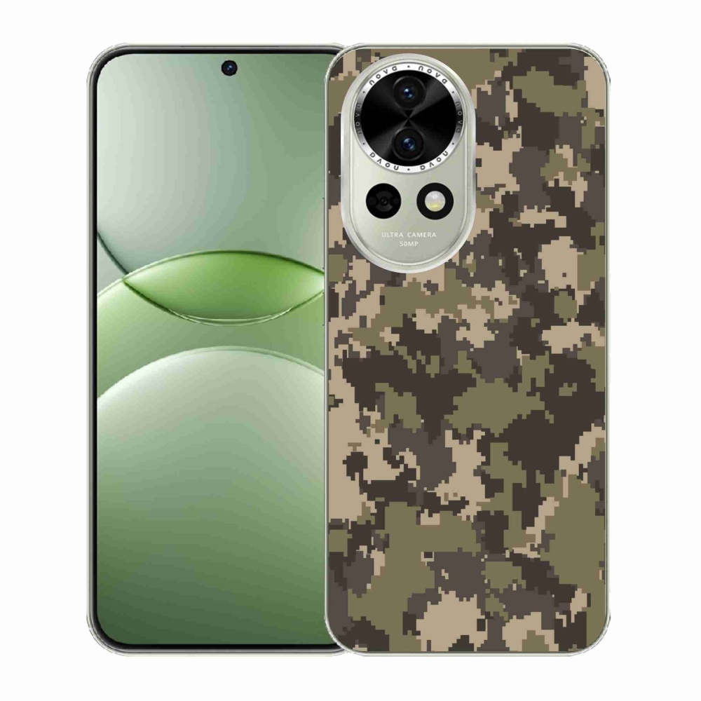 Gélový kryt mmCase na Huawei Nova 13 5G - maskáčový vzor 12
