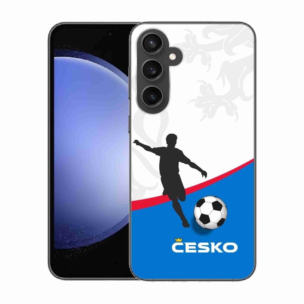 Gélový kryt mmCase na Samsung Galaxy S23 FE - futbal Česko 1