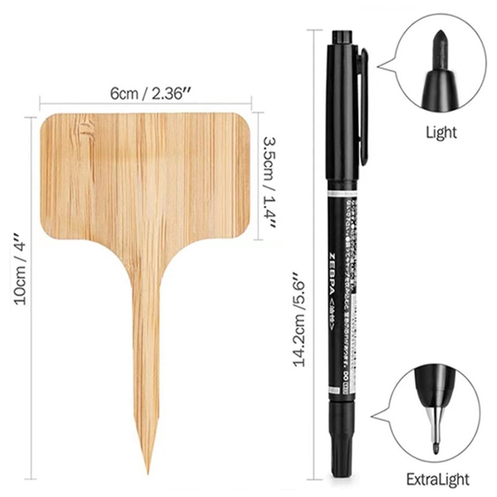 Súprava drevených záhradných menoviek k rastlinám 10 ks