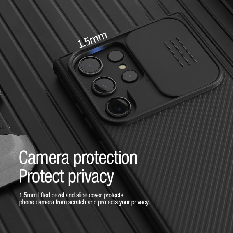 Nillkin CamShield PRE Magnetic Zadný Kryt pre Samsung Galaxy S23 Ultra Black