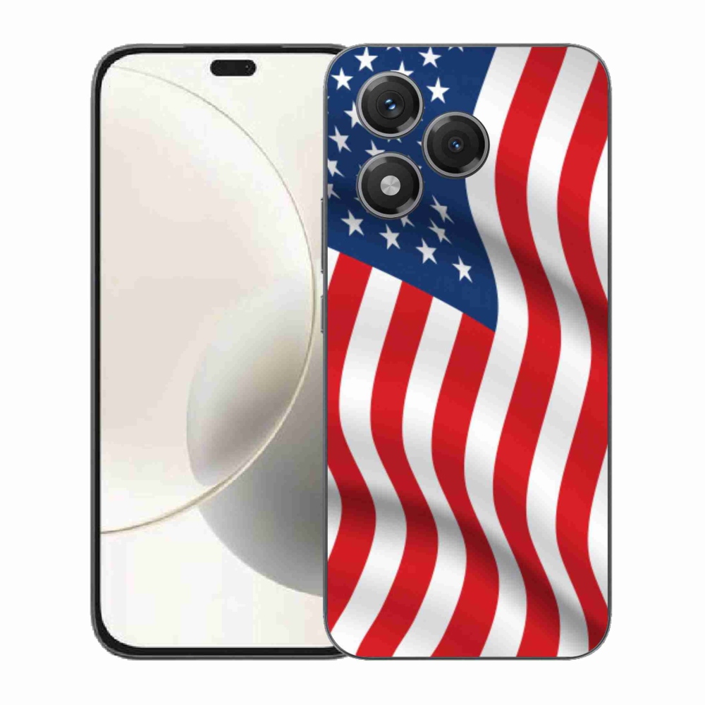 Gélový kryt mmCase na Honor 400 Lite - USA vlajka