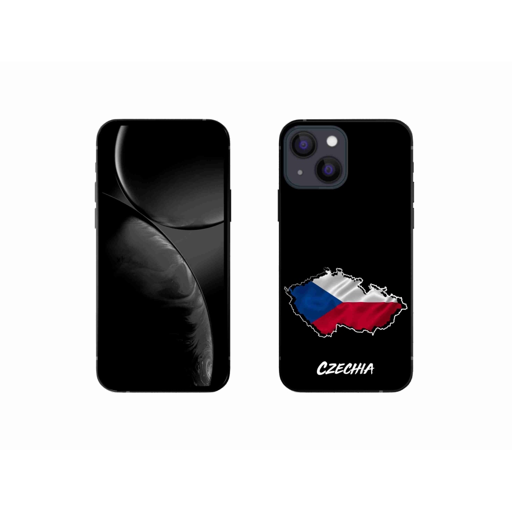 Gélový kryt mmCase na iPhone 13 mini 5.4 - Slovakia čierne pozadie