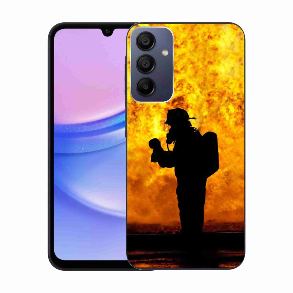 Gélový kryt mmCase na Samsung Galaxy A15 4G/5G - hasič