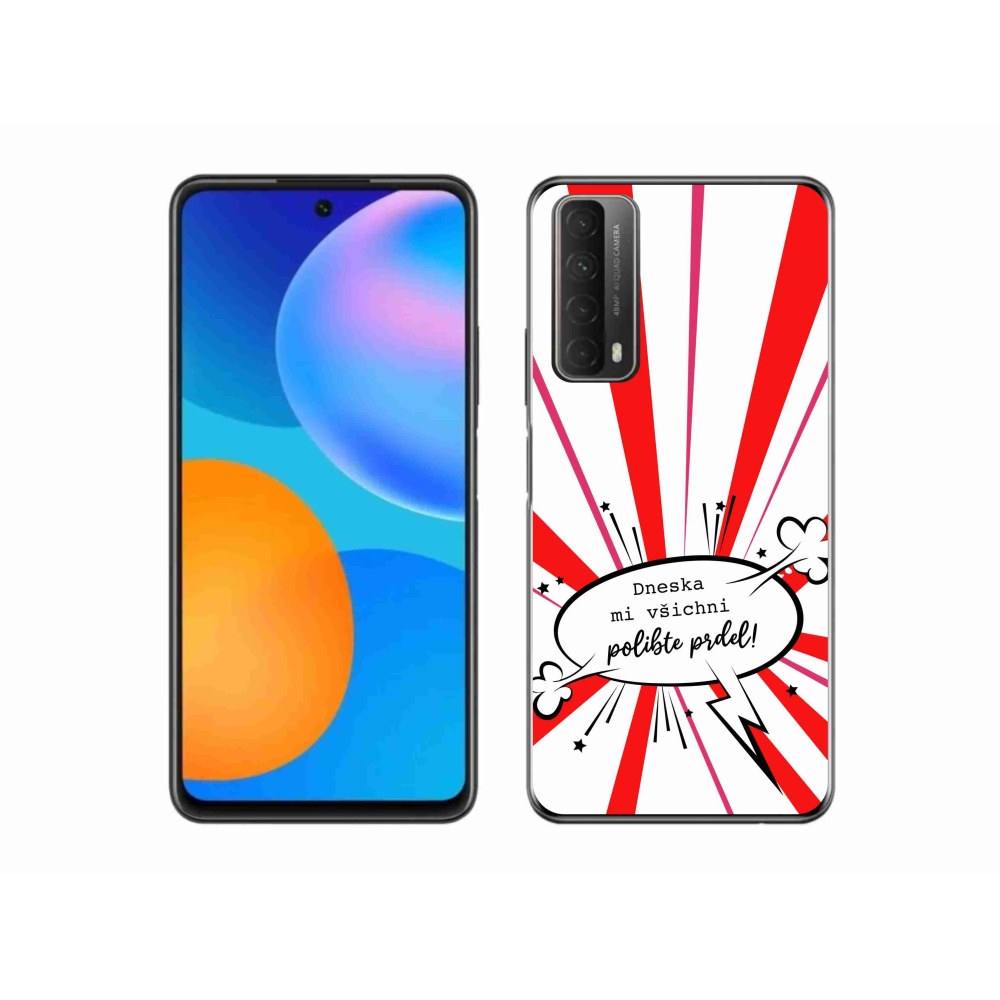 Gélový kryt mmCase na Huawei P Smart (2021) - vtipný text 15 biele pozadie
