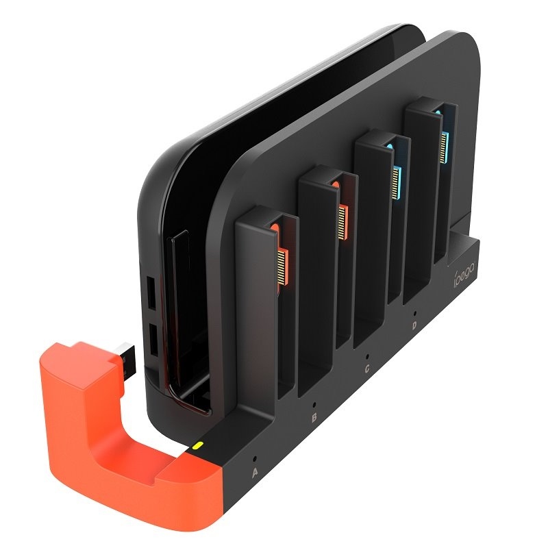 iPega SW2185 Nabíjacia Stanica pre JoyCon Ovládače Nintendo Switch 2 Black