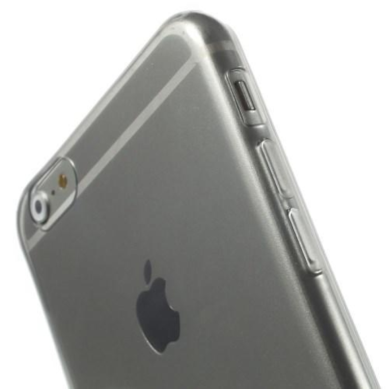 Ultra slim lesklý gélový obal pre iPhone 6 Plus a 6s Plus - sivý