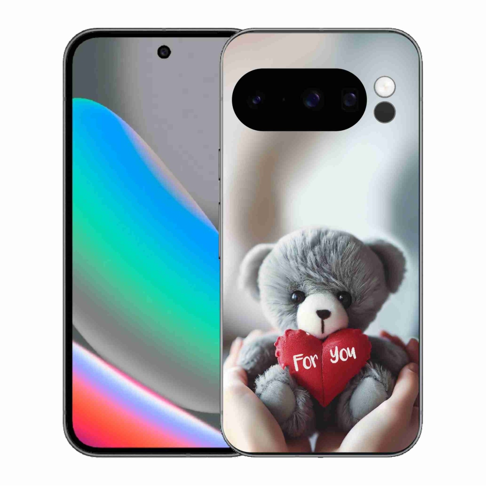 Gélový kryt mmCase na Google Pixel 10 Pro - medvedík pre zamilovaných
