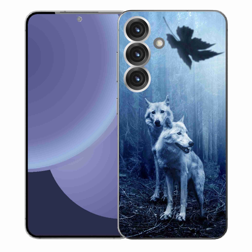 Gélový kryt mmCase na Samsung Galaxy S25+ - vlci v lese