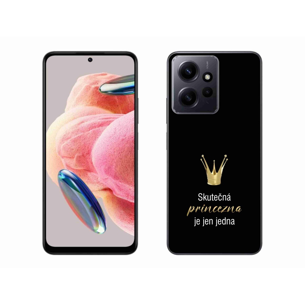 Gélový kryt mmCase na Xiaomi Redmi Note 12 4G - skutočná princezná čierne pozadie