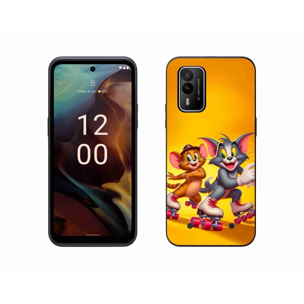 Gélový kryt mmCase na Nokia XR21 - tom a jerry