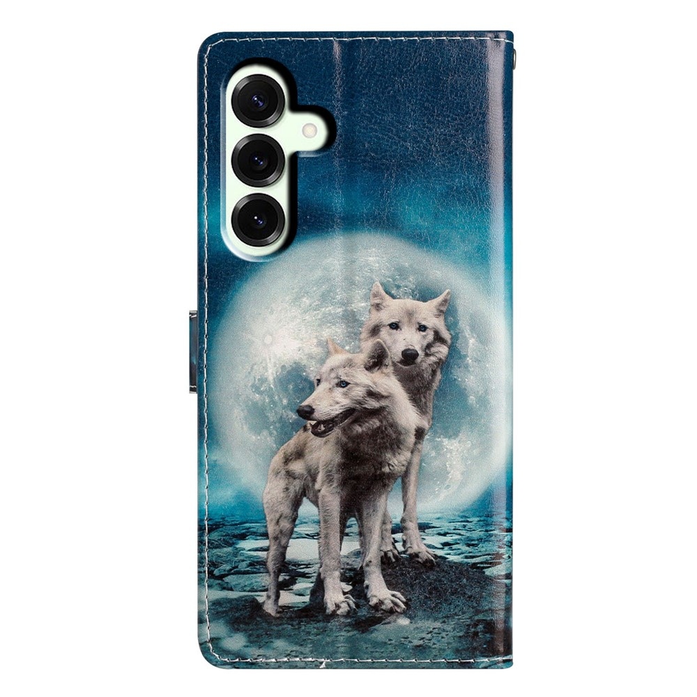 Unique knižkové puzdro na Samsung Galaxy A27 - dva vlci