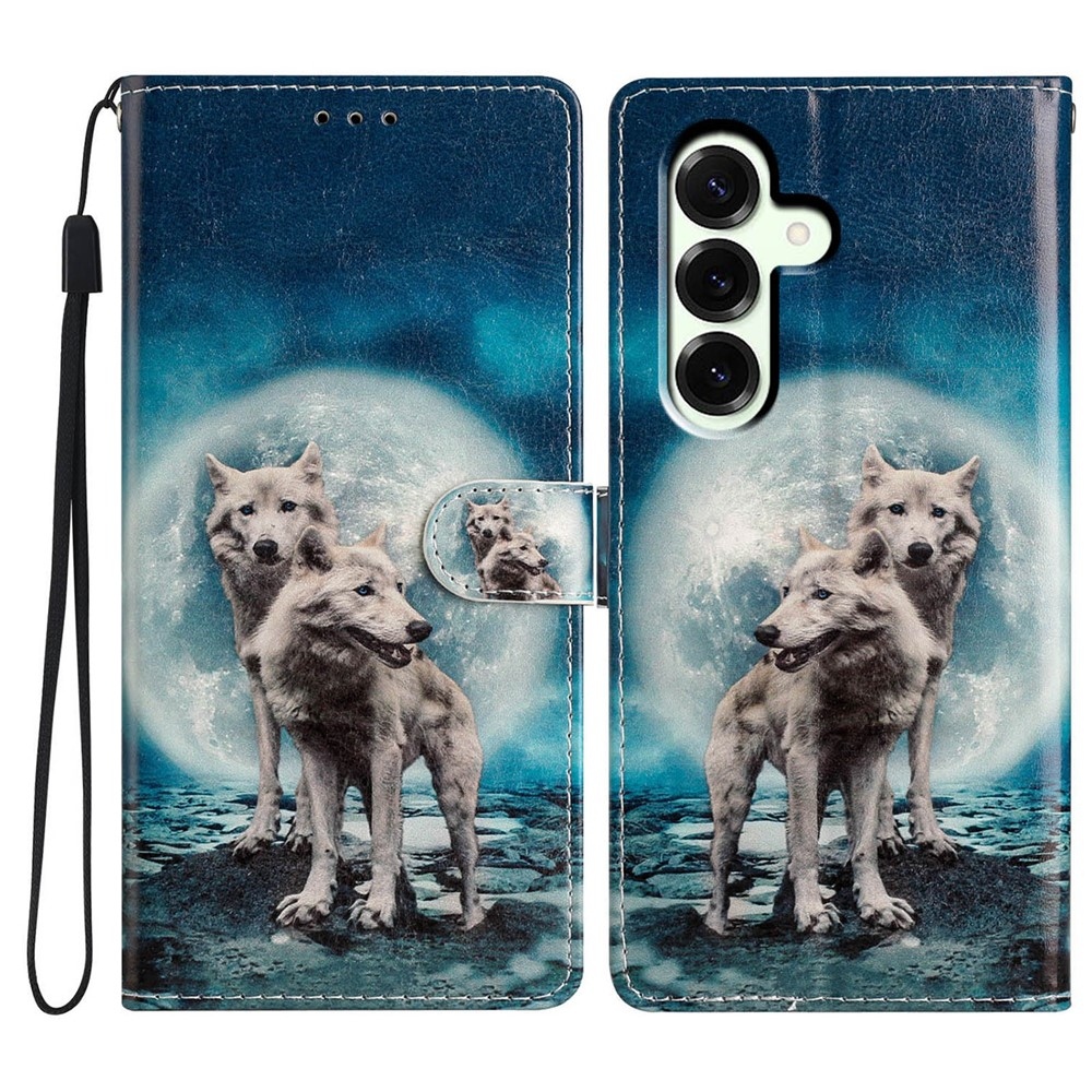 Unique knižkové puzdro na Samsung Galaxy A27 - dva vlci