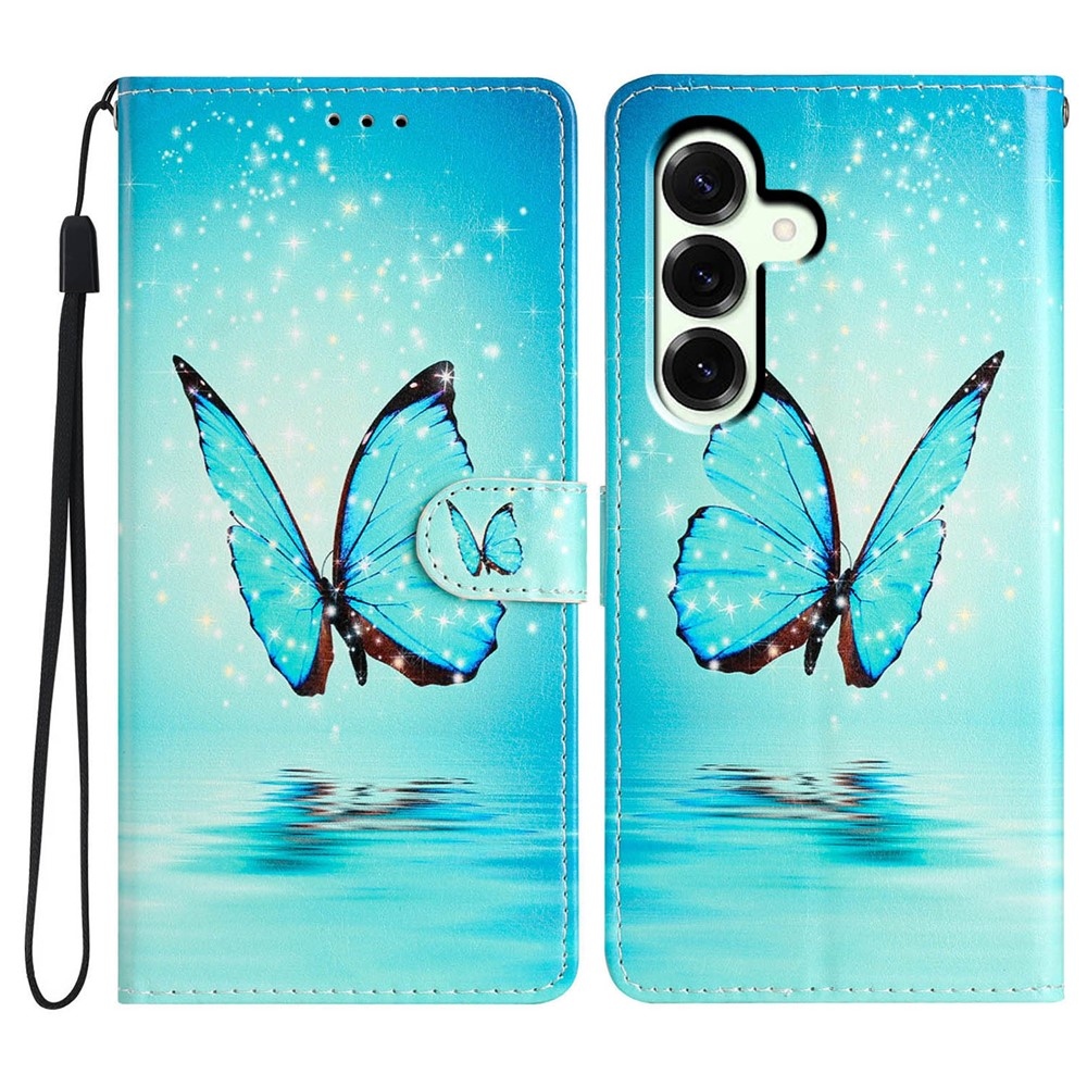 Unique knižkové púzdro na Samsung Galaxy A27 - modrý motýľ