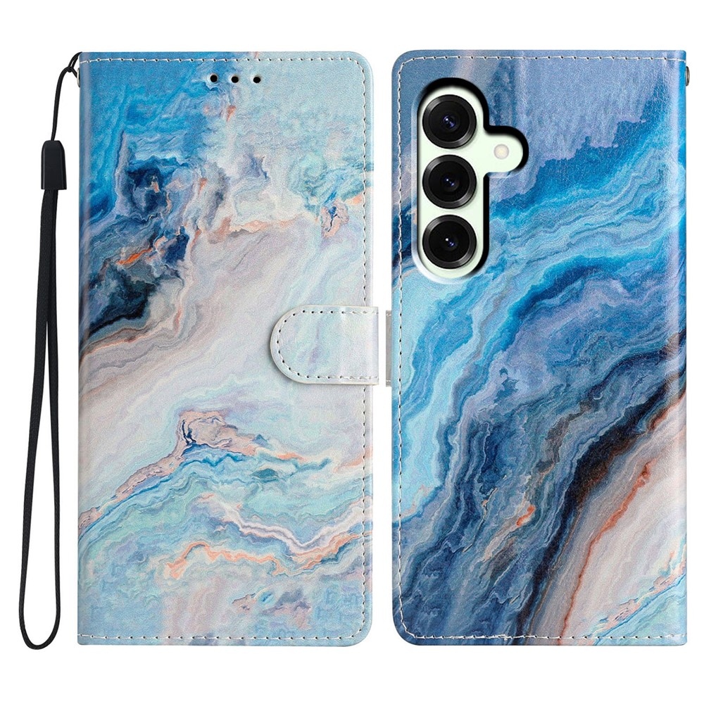 Unique knižkové púzdro na Samsung Galaxy A27 - modrý mramor
