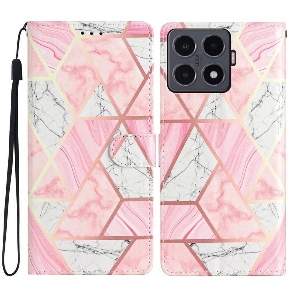 Unique knižkové púzdro na Xiaomi 15T Pro - ružový mramor