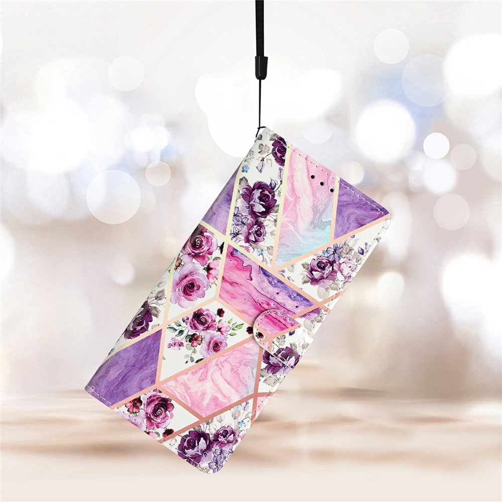 Unique knižkové púzdro na Xiaomi Redmi Note 15 Pro 5G - fialové kvety