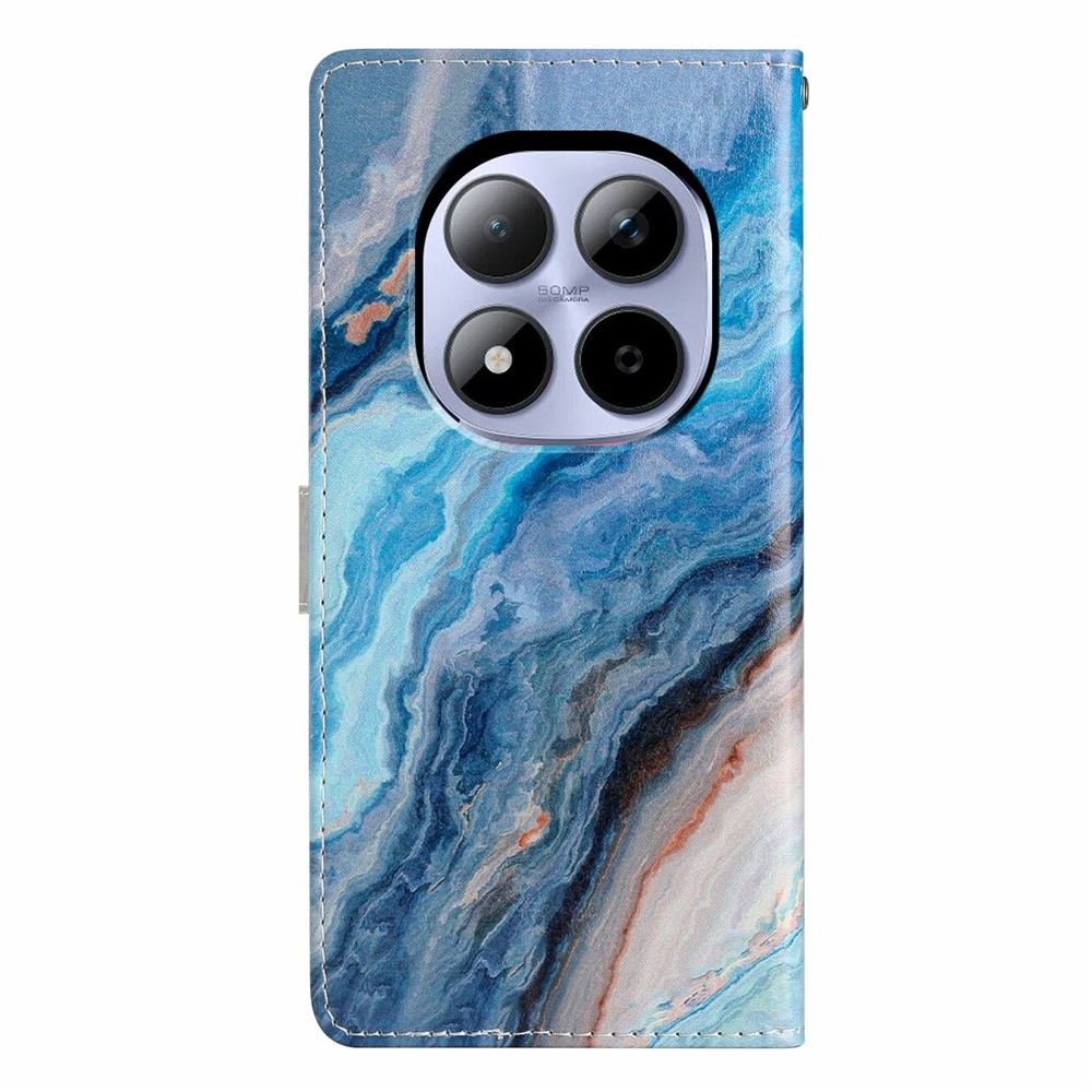 Unique knižkové puzdro na Xiaomi Redmi Note 15 Pro 5G - modrý mramor