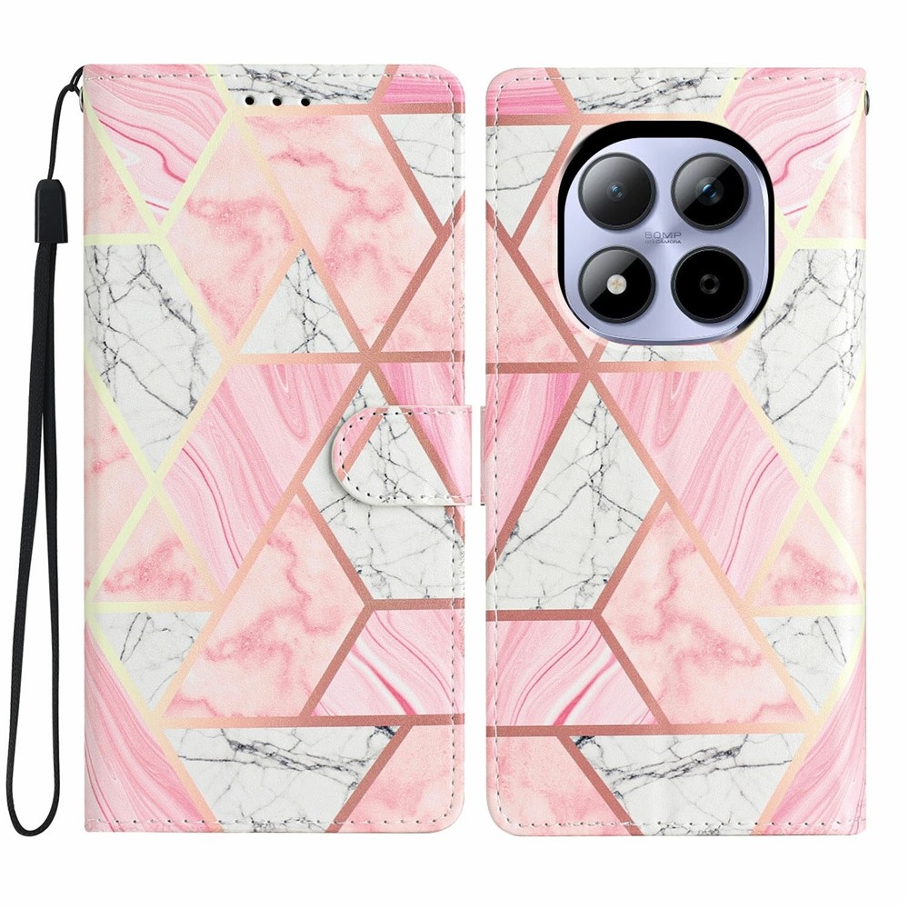 Unique knižkové púzdro na Xiaomi Redmi Note 15 Pro 5G - ružový mramor