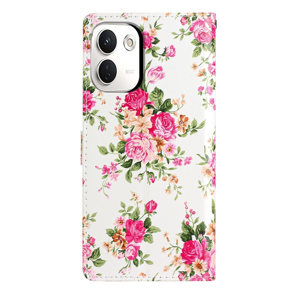 Unique knižkové puzdro na Xiaomi Redmi Note 17 Pro Max 5G - červené kvety