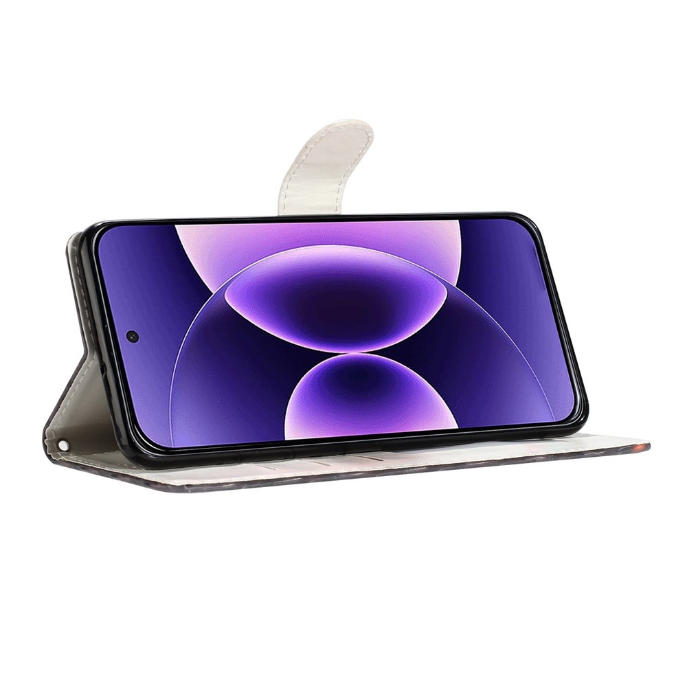Unique knižkové puzdro na Xiaomi Redmi Note 17 Pro Max 5G - červené kvety