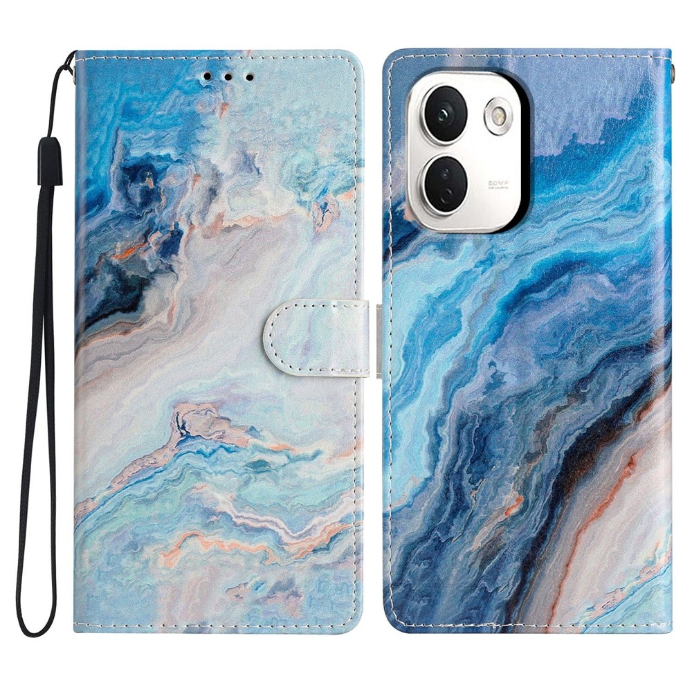 Unique knižkové puzdro na Xiaomi Redmi Note 17 Pro Max 5G - modrý mramor