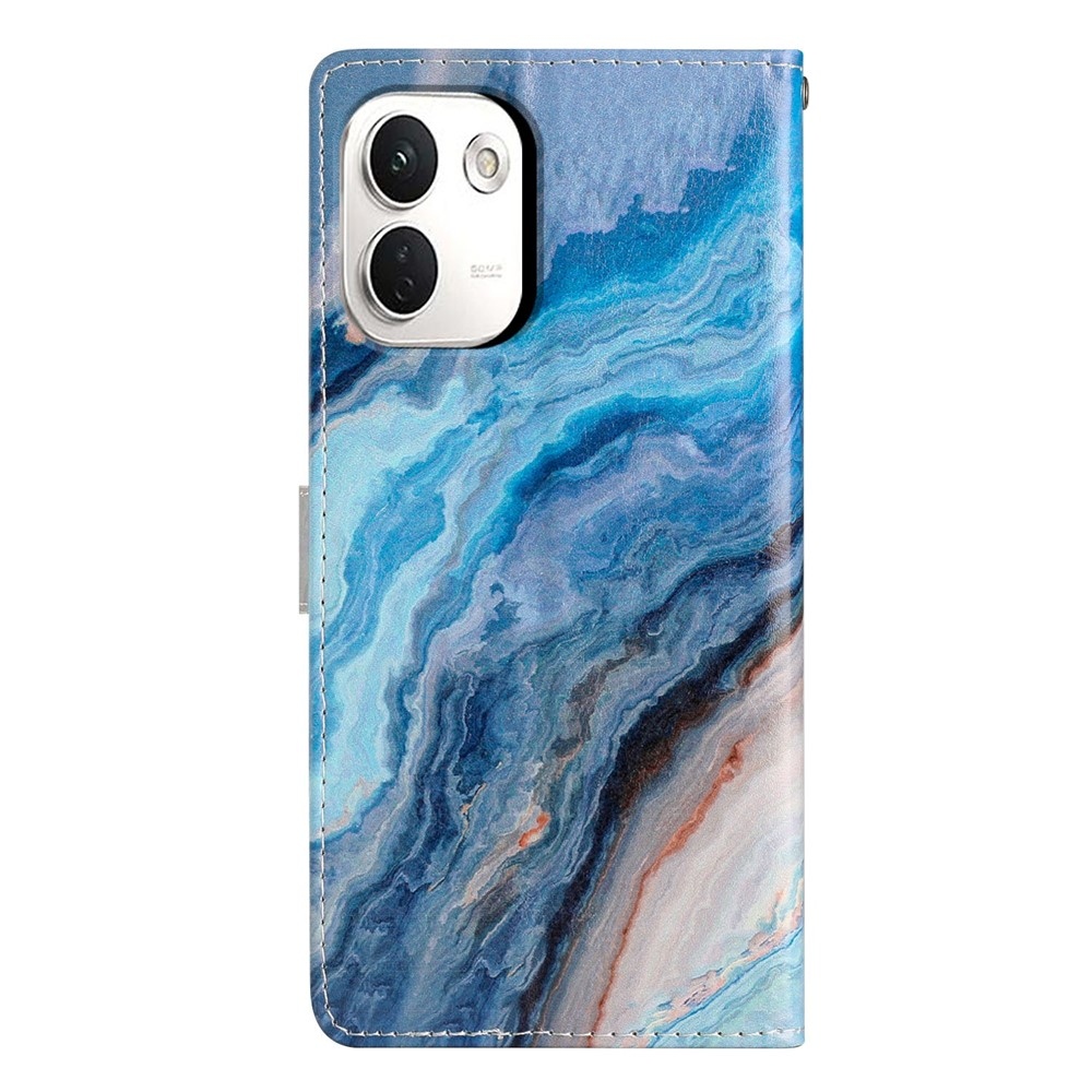 Unique knižkové puzdro na Xiaomi Redmi Note 17 Pro Max 5G - modrý mramor