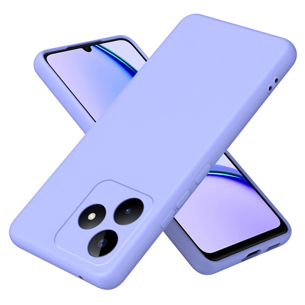 Matte gélový obal na mobil Realme C51/C53 - fialový
