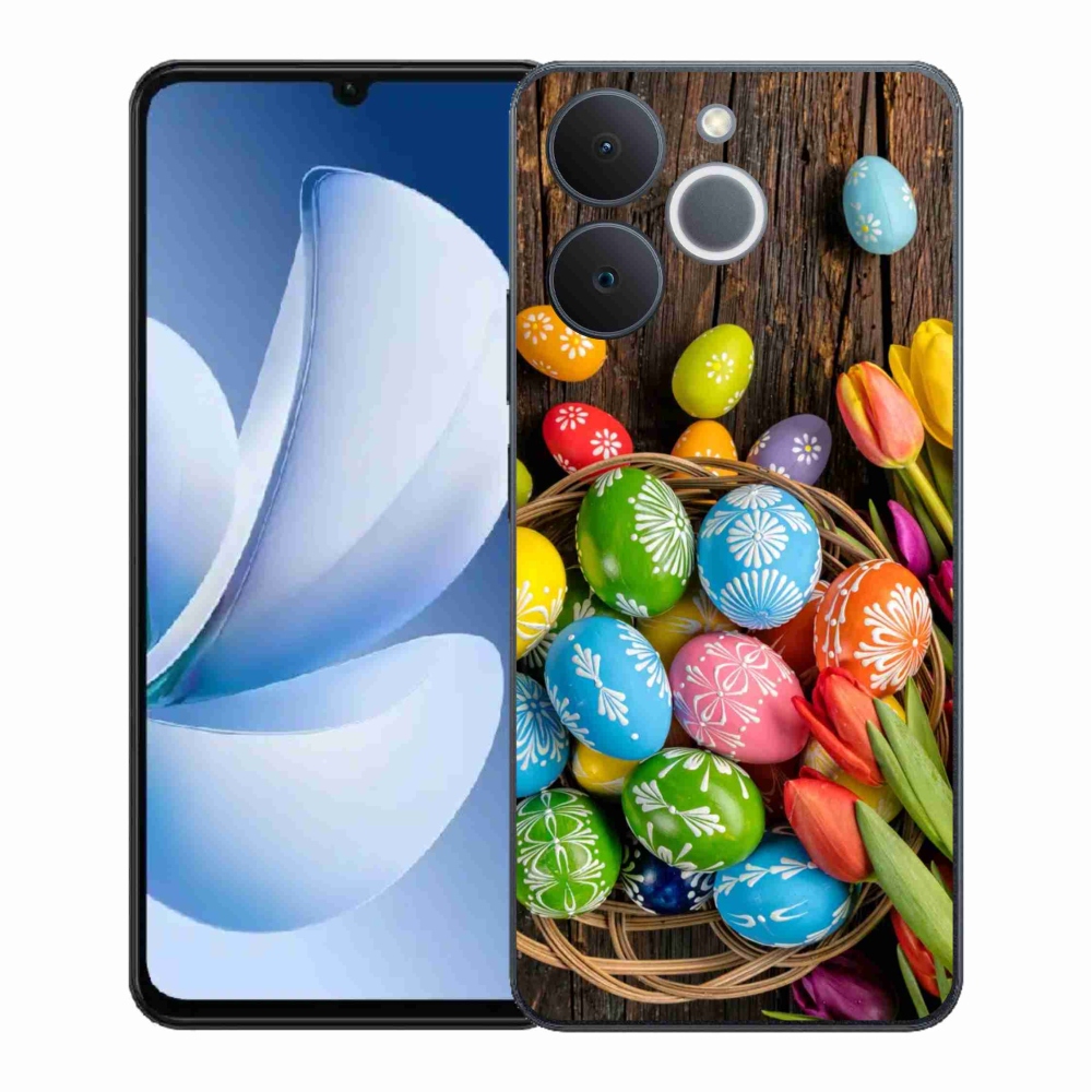 Gélový kryt mmCase na Realme Note 70T - veľkonočné vajíčka