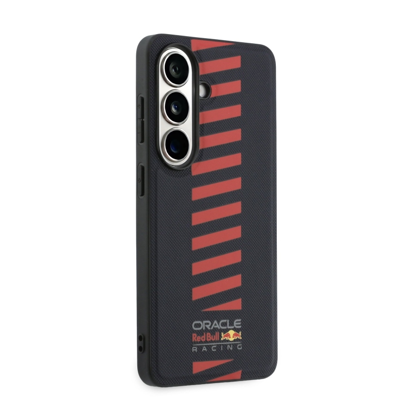 Zadný kryt Red Bull PU Leather Meshed Powerbar Magnetic pre Samsung Galaxy S26+ Navy