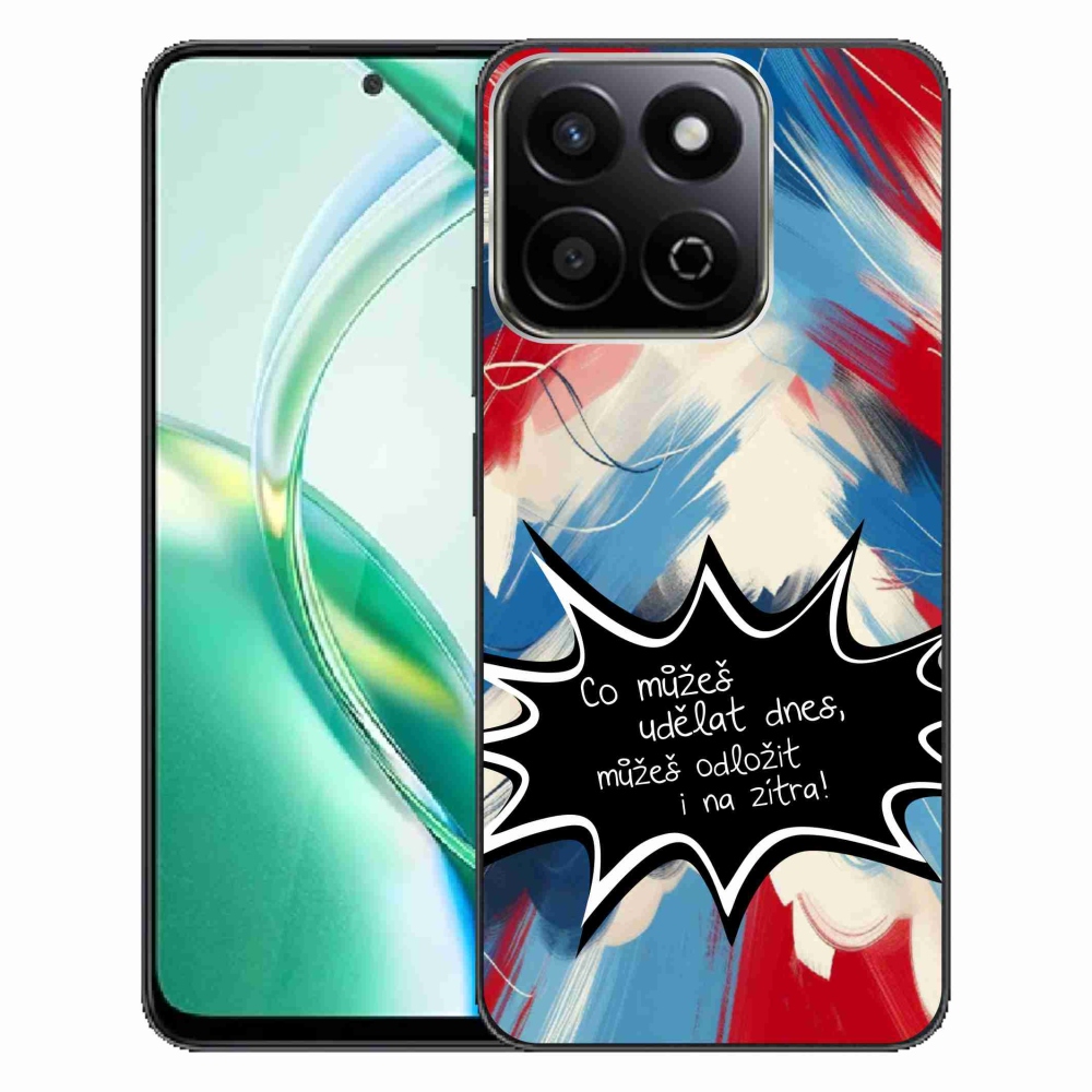 Gélový kryt mmCase na Honor 200 Smart 5G - vtipný text 9 čierne pozadie