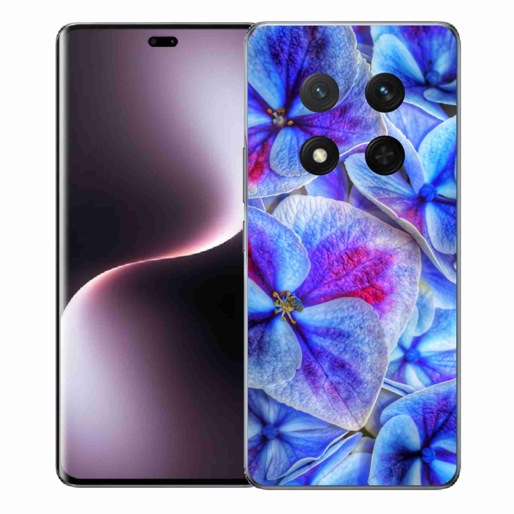 Gélový kryt mmCase na Honor Magic 7 Lite 5G - modré kvety 1