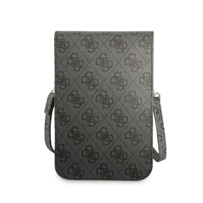 Guess PU 4G Triangle Logo Phone Bag Black