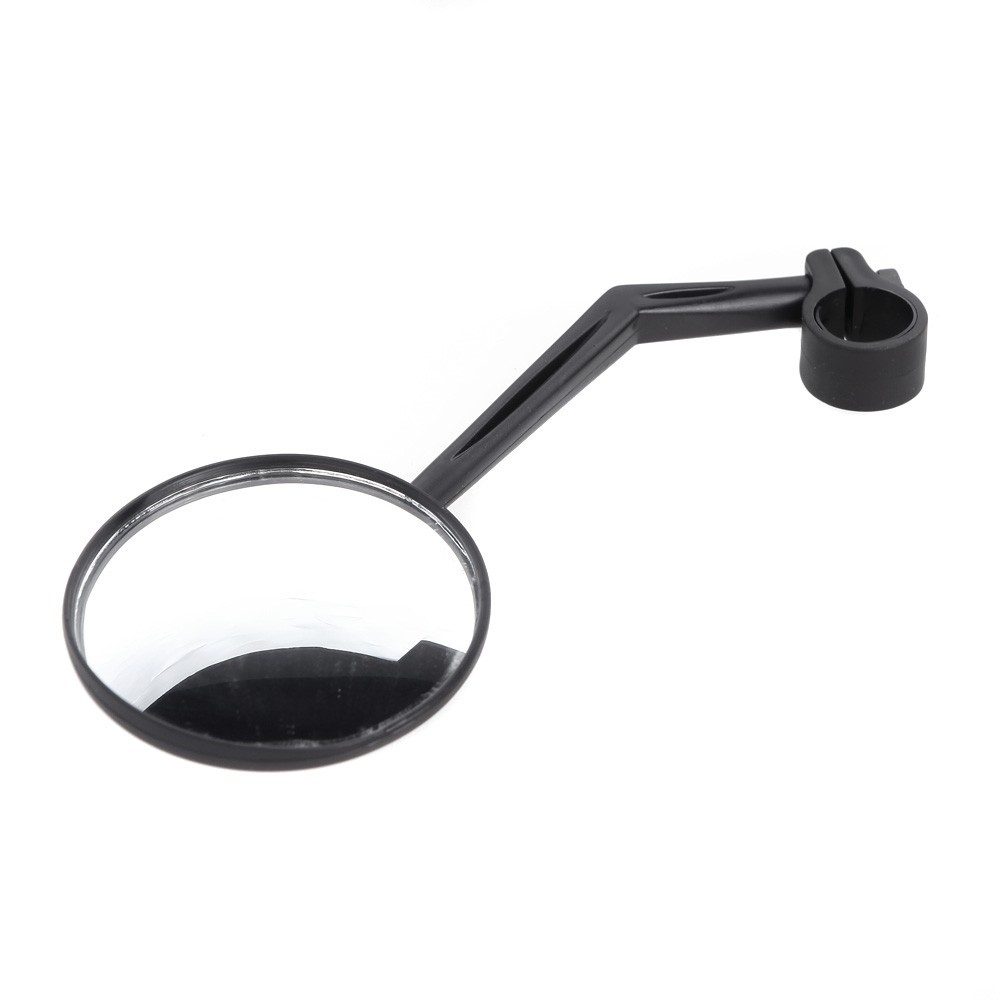 Univerzálne vypuklé širokouhlé zrkadlo na bicykel a kolobežku – čierne