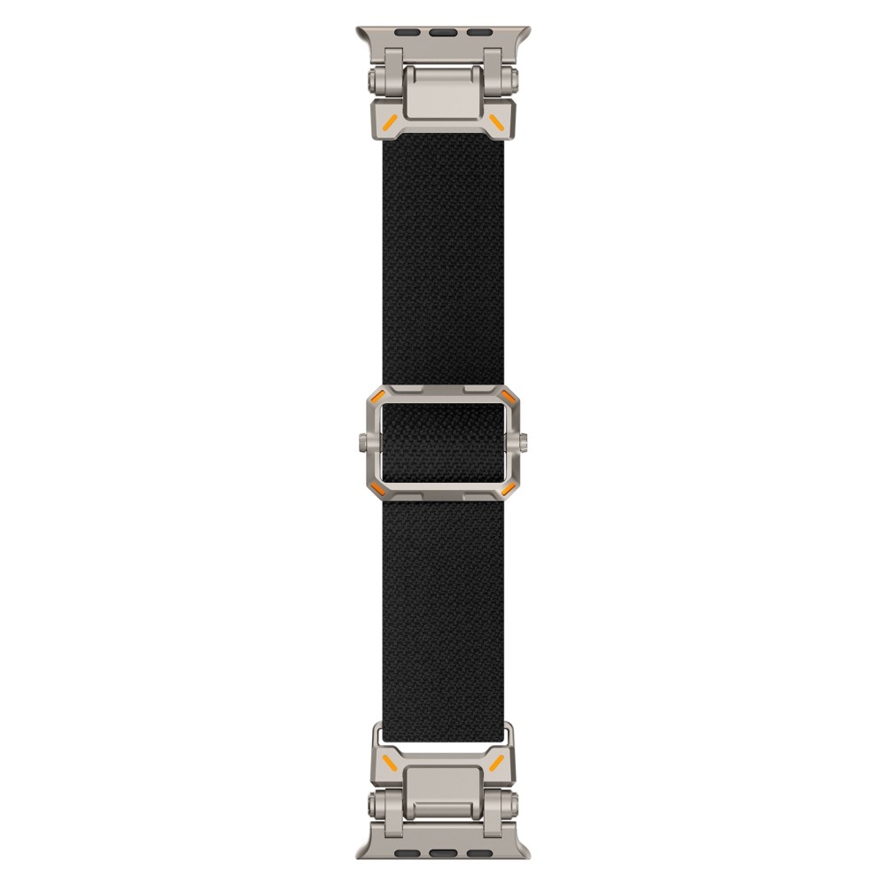 Titanium nylonový remienok na Apple Watch Ultra/Ultra 2 49mm/SE/SE 2022/2023 44mm/10 46mm/9/8/7 45mm/6/5/4 44mm/3/2/1 42 mm - čierny