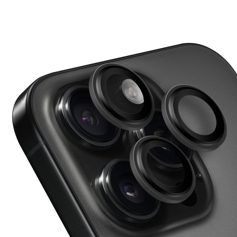 OBAL:ME Ochrana Šošoviek pre Apple iPhone 15 Pro/15 Pro Max Black Titanium
