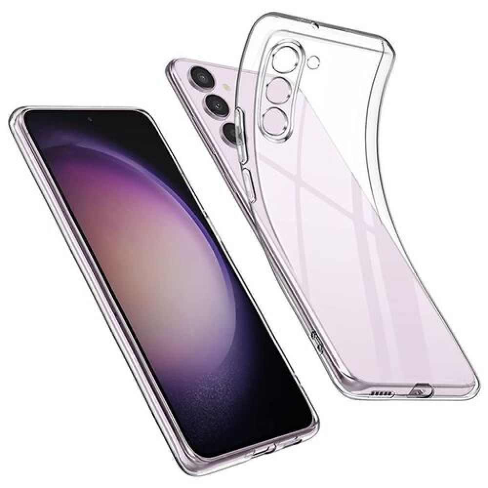 Priehľadný gélový obal na Samsung Galaxy S23 - priehľadný