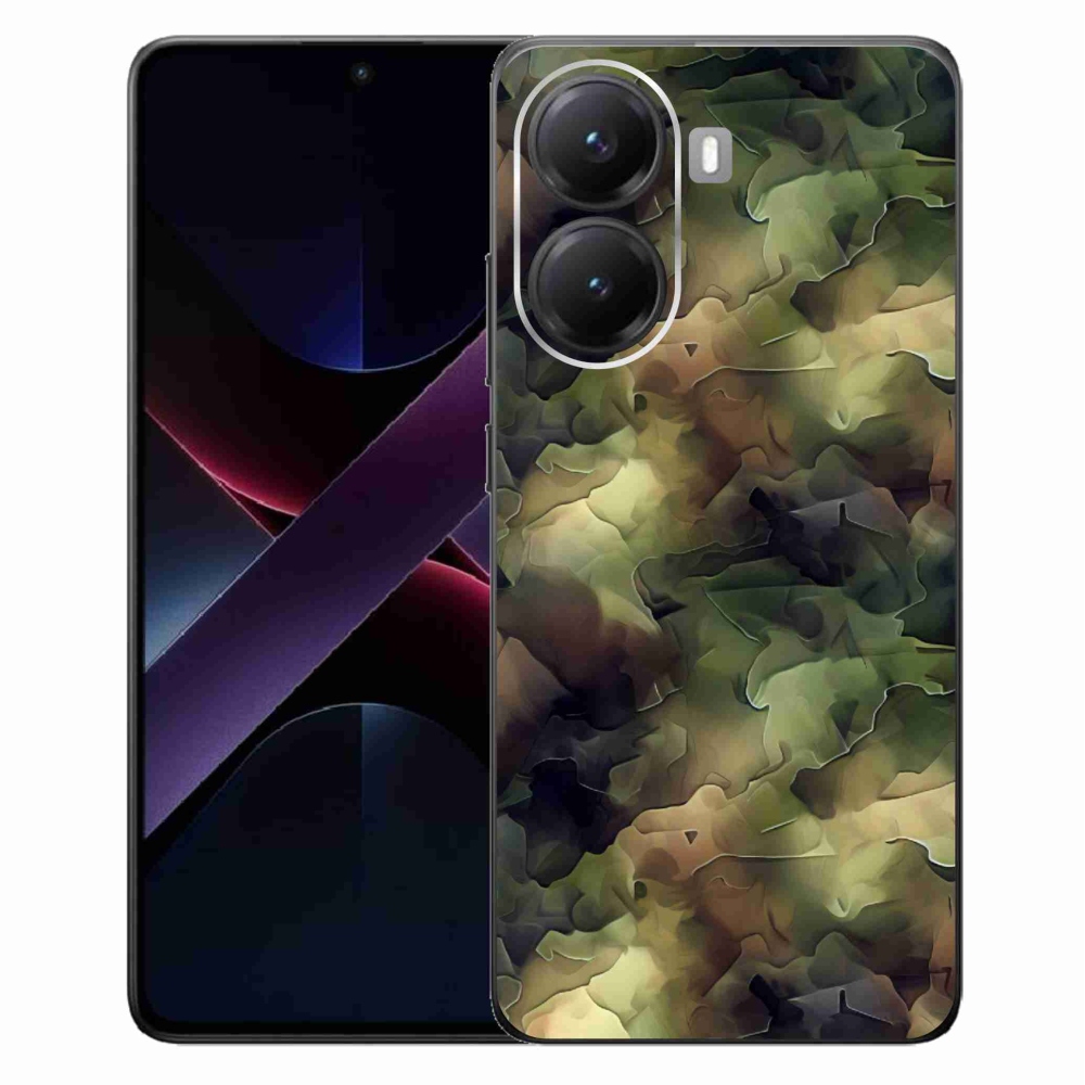 Gélový kryt mmCase na Xiaomi Poco X7 Pro 5G - maskáčový vzor 10