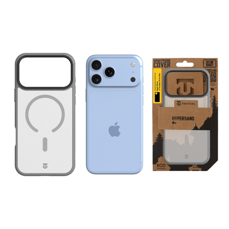 Tactical MagForce Hypersand puzdro pre Apple iPhone 18 Pro Max/17 Pro Max, svetlošedé