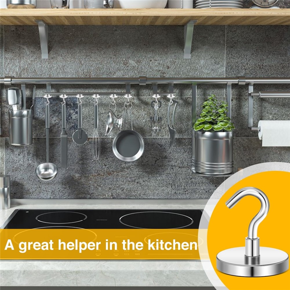 Závesný oceľový magnetický háčik s nosnosťou 12 kg