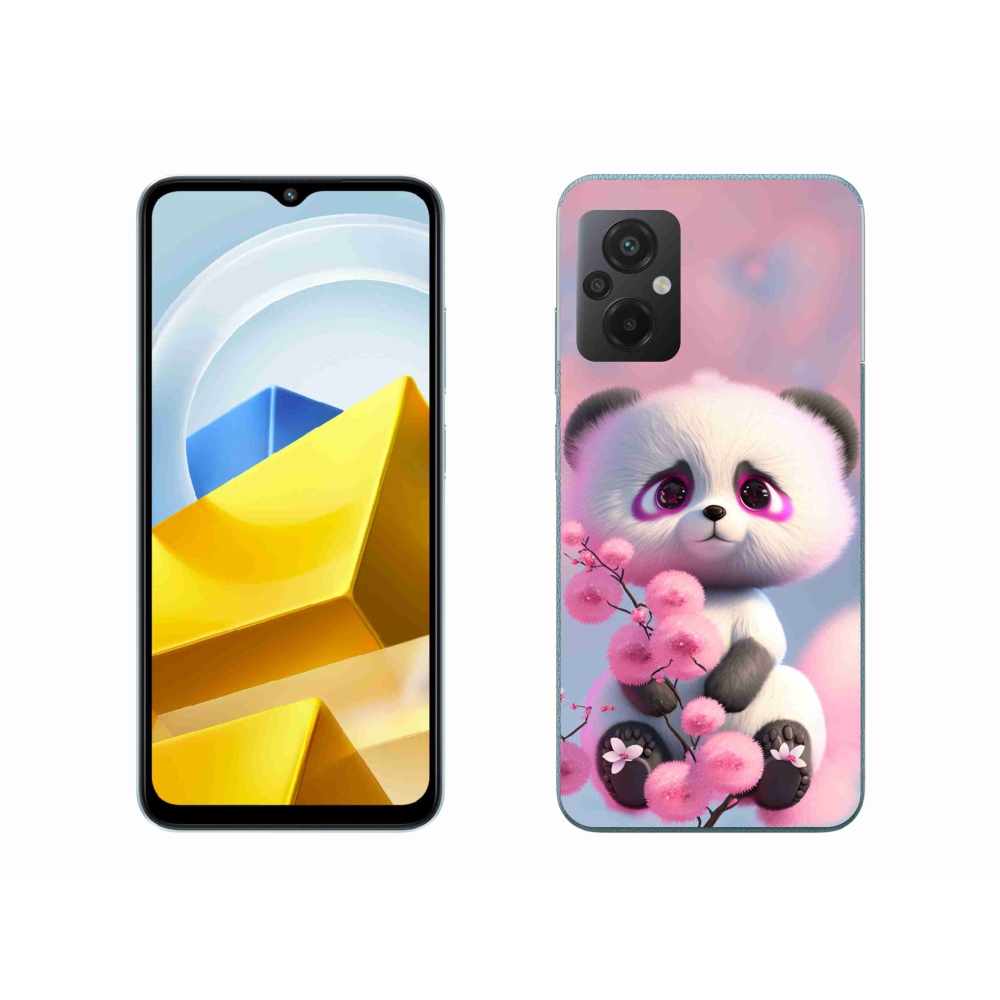 Gélový kryt mmCase na Xiaomi Poco M5 4G - roztomilá panda 1