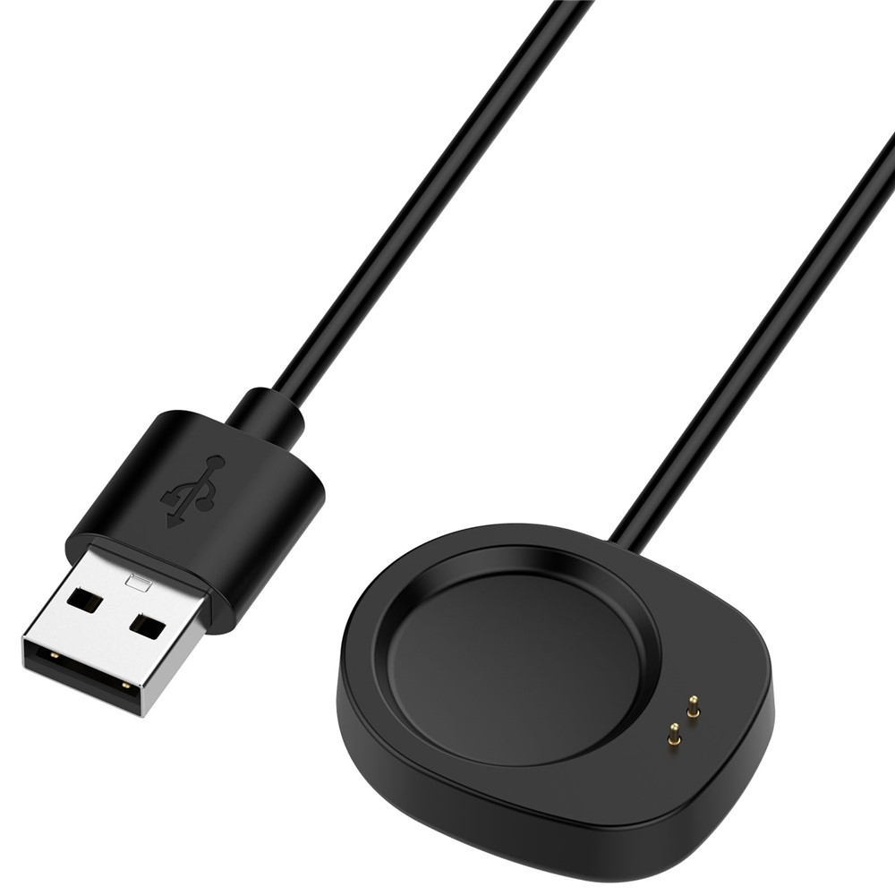 USB-A nabíjací kábel Pro Amazfit Active 3 Promium/ T-Rex 3 1m - čierny