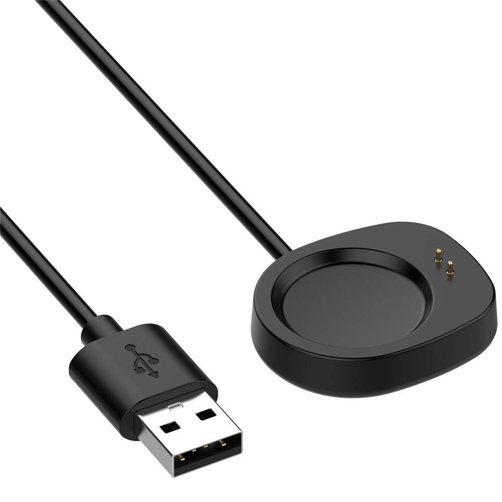 USB-A nabíjací kábel Pro Amazfit Active 3 Promium/ T-Rex 3 1m - čierny